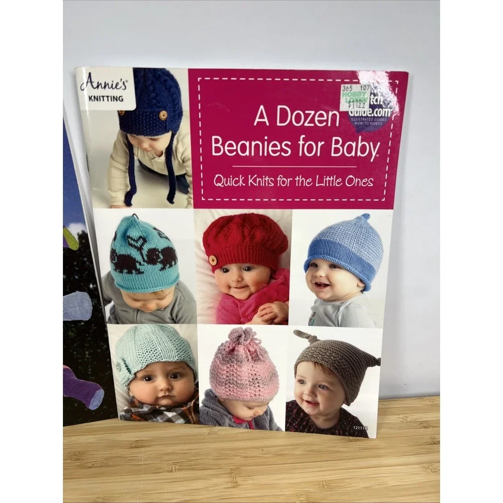 Knitting Book Lot (2). How To Knit Socks And Beanies‎ For Baby.